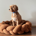 Load image into Gallery viewer, Chestnut Teddy Dog Bed