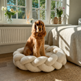 Load image into Gallery viewer, Oatmeal Teddy Dog Bed