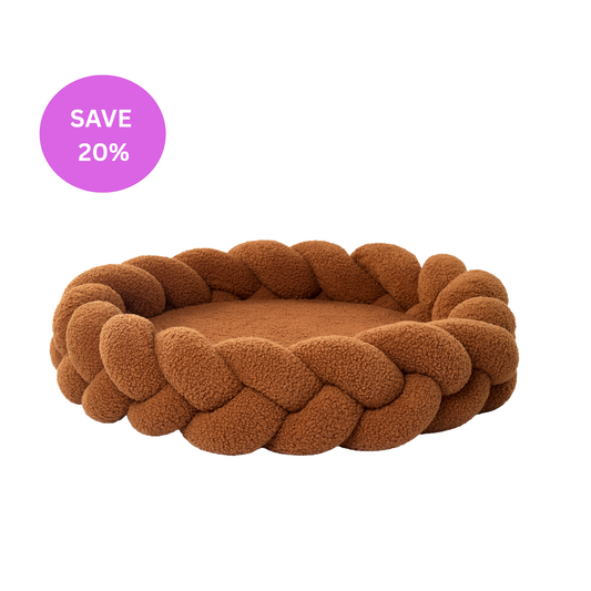 Chestnut Teddy Dog Bed