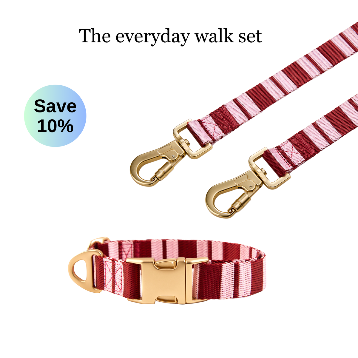 Dog Collar & Leash Bundle